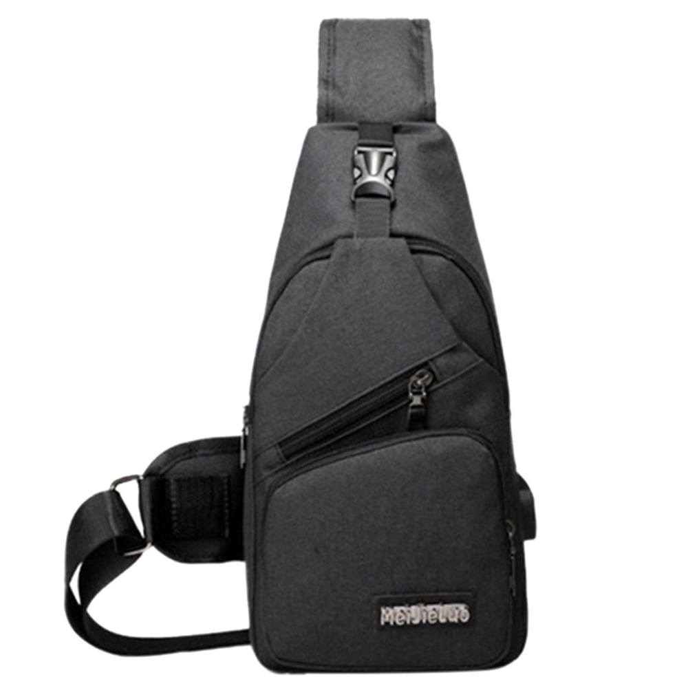 Over The Shoulder Sling Backpack Small Black Gem